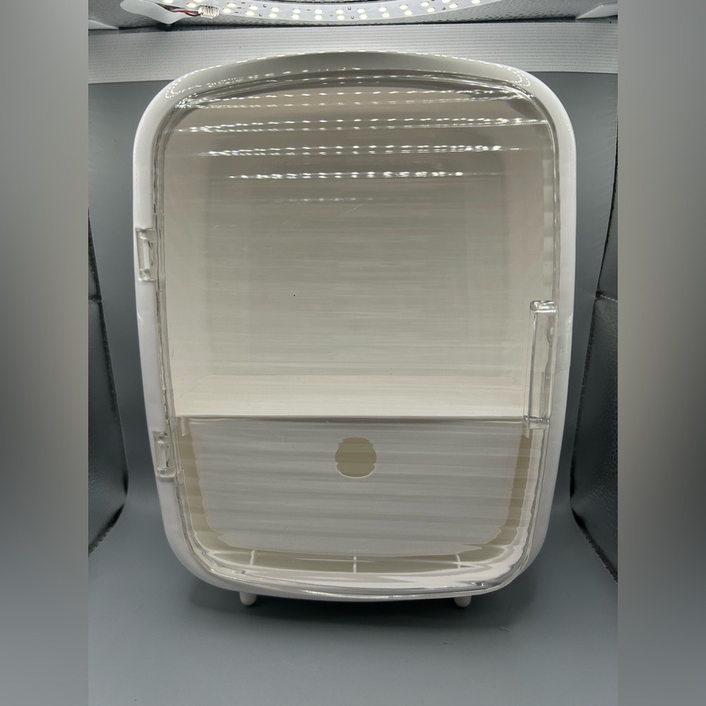 Target Bullseye Playground Cosmetic Display Storage With Drawer White NEW